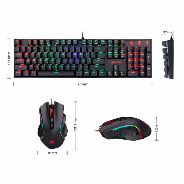 Kit Gamer 2 en 1 Redragon Mitra RGB y Mouse