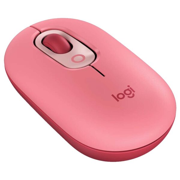 Mouse Logitech Pop Mouse c Emoji Rojo inalambrico