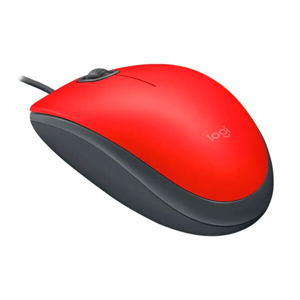 Mouse Logitech Alambrico M110 Silent Rojo 1000dpi