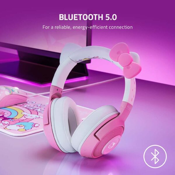 Audifono Gamer Razer Kraken Bluetooth Hello Kitty Wireless