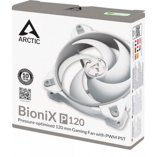 Ventilador Gamer ARCTIC BioniX P120 Grey/White 120mm