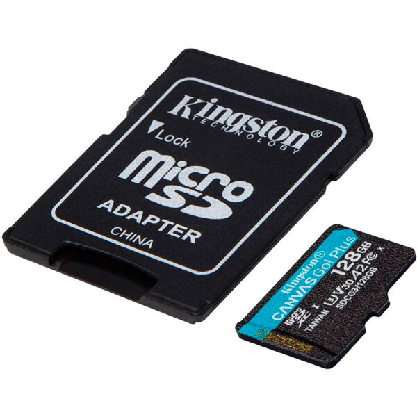 Tarjeta Memoria Kingston CanvasGo!PlusmicroSDXC 128GB c/adap