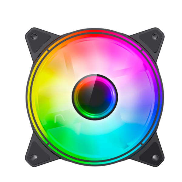 Ventilador Gamemax Rainbow FN-12Rainbow-Q-12cm ARGB