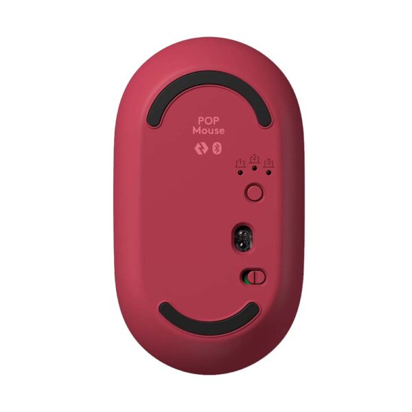 Mouse Logitech Pop Mouse c Emoji Rojo inalambrico