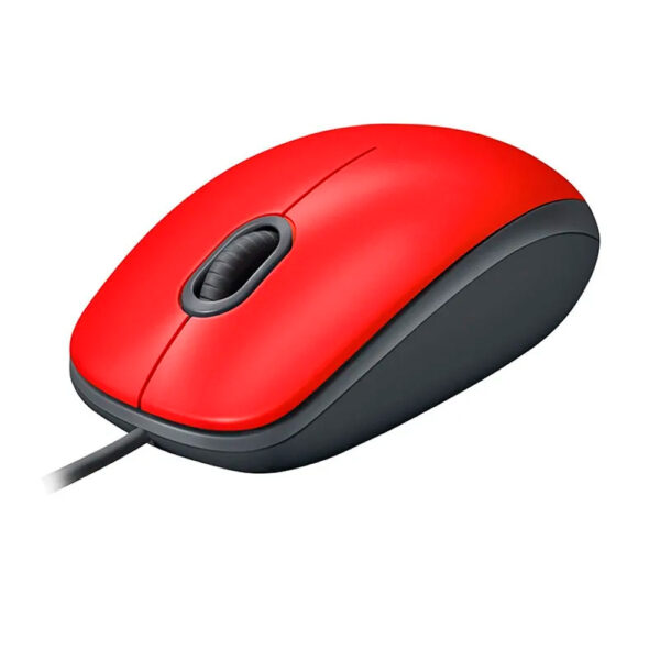 Mouse Logitech Alambrico M110 Silent Rojo 1000dpi