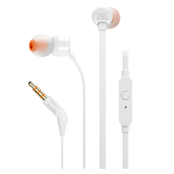 Audifonos Manos Libres JBL T110BK Blanco 3.5mm