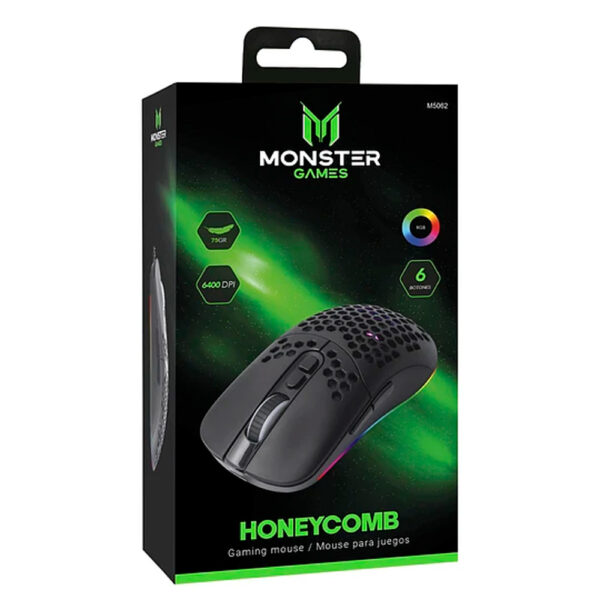 Mouse Gamer Monster Games Honeycomb 6400dpi