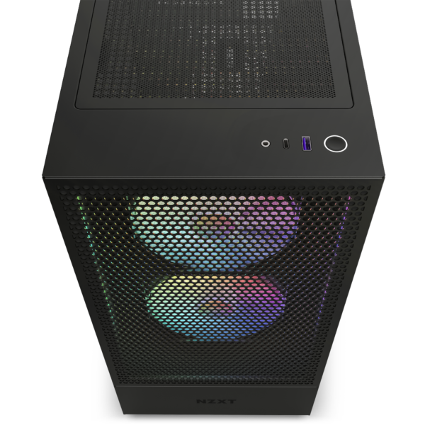 Gabinete NZXT H5 Flow RGB ATX Negro