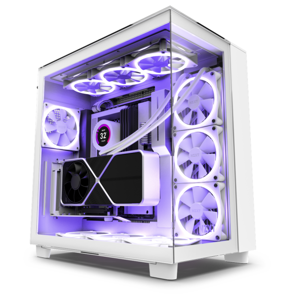 Gabinete NZXT H9 Elite ATX Mid Tower Blanco