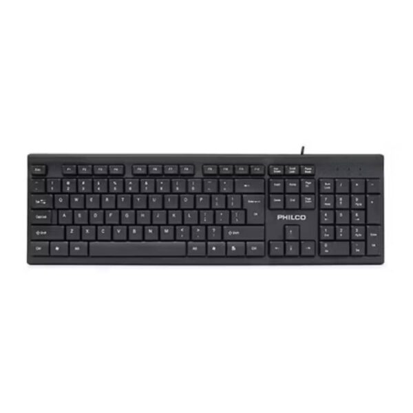 Teclado Philco CK101 USB 1.35m Negro