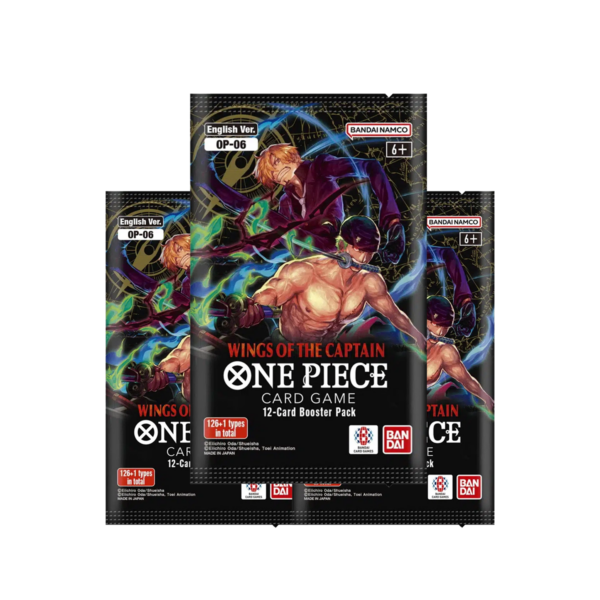 x3 Sobres OP06+One Picece TCG:Playmat and Box MonkeyDluffy