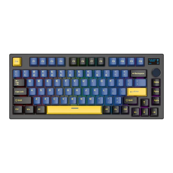 Teclado Gamer Fantech MAXFIT 81 MK910 VIBE G. Cobalt SW Red