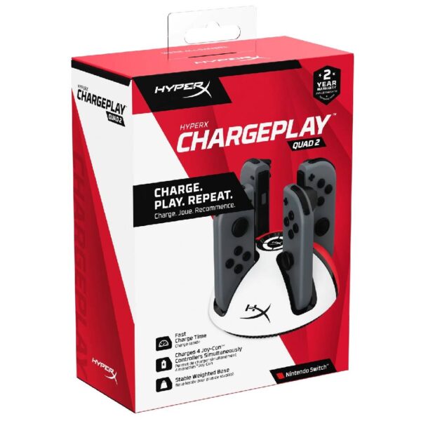 Cargador de Controles HyperX Quad 2 Nintendo Switch