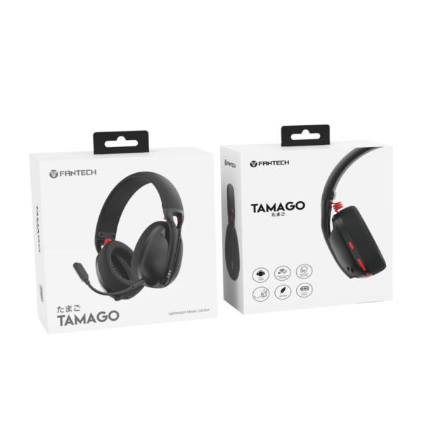 Audifonos Gamer Fantech Tamago WHG01 Black Inalambrico