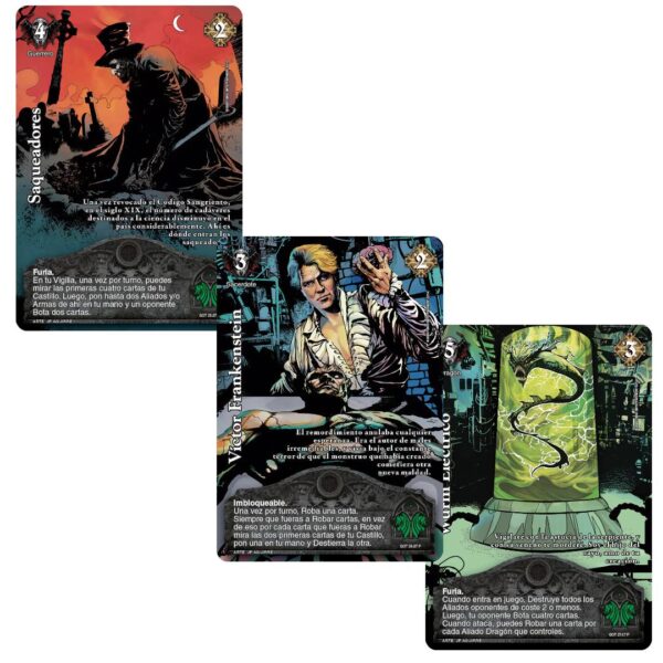 Display Despertar Gótico + set de 9 cartas Frankenstein