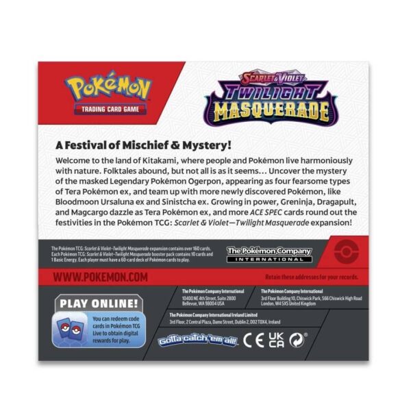 Pokemon TCG: Twilight Masquerade Booster Display Box Ingles