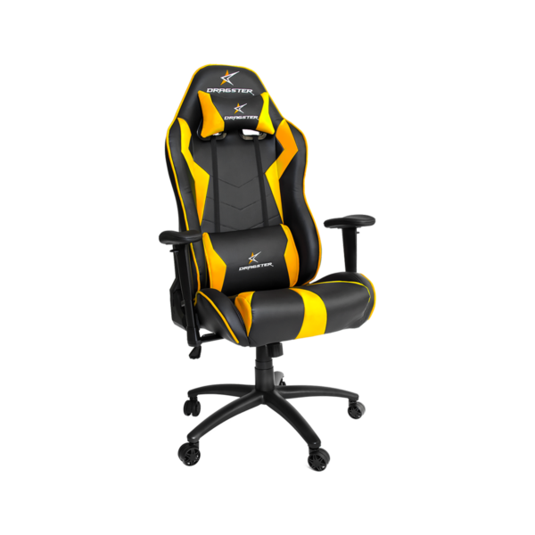 Silla Gamer Dragster GT 500 Sun Yellow 3d Ajustable