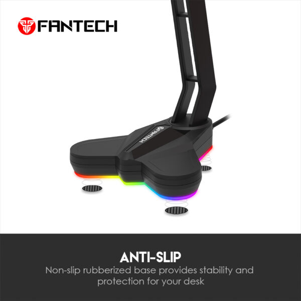 Soporte audifonos Fantech Tower AC3001 Black RGB