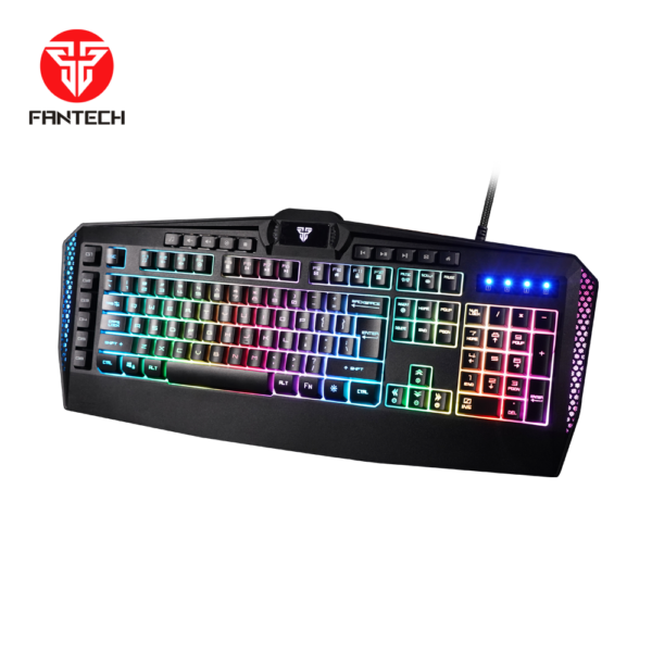 Teclado Gamer Fantech K513 Booster Black Membrana USB RGB