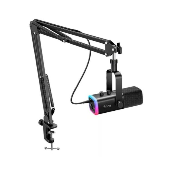 Kit de Micrófono FiFine AM8T para juegos XLR/USB Negro