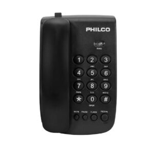 Teléfono de Sobremesa Philco Flash y Silencio Negro