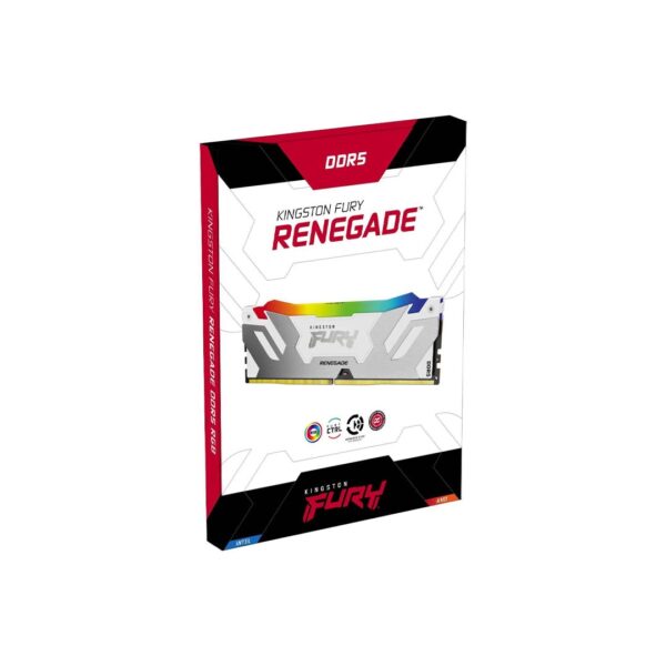 Memoria RAM Kingston Fury Renegade RGBWhite 16GBDDR5 6000MHz