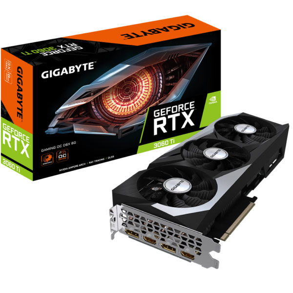 Tarjeta de Video Gigabyte GeForce RTX 3060 Ti GAMING OC 8GB