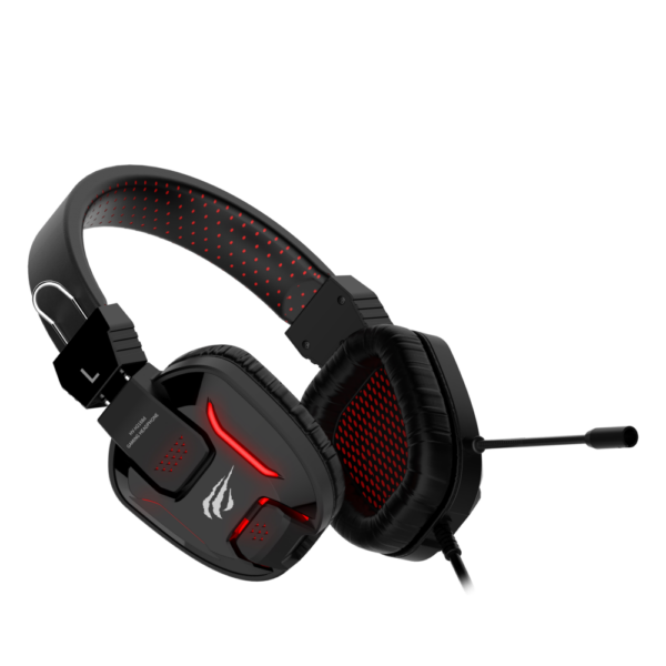 Audifonos Gamer Gamenote H2168D Led Rojo 2x 3.5mm USB