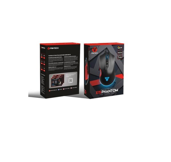 Mouse Gamer Fantech Phantom X15 RGB Negro