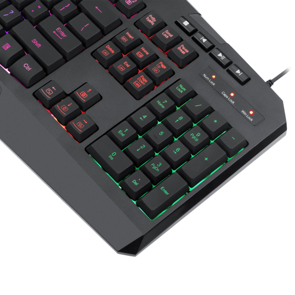 Teclado Gamer Redragon Harpe USB RGB Membrana Español