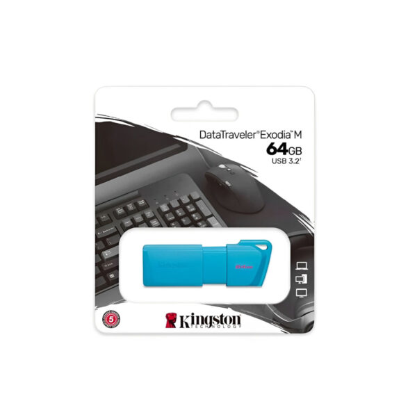Pendrive Kingston DataTraveler Exodia M 64 GB Celeste