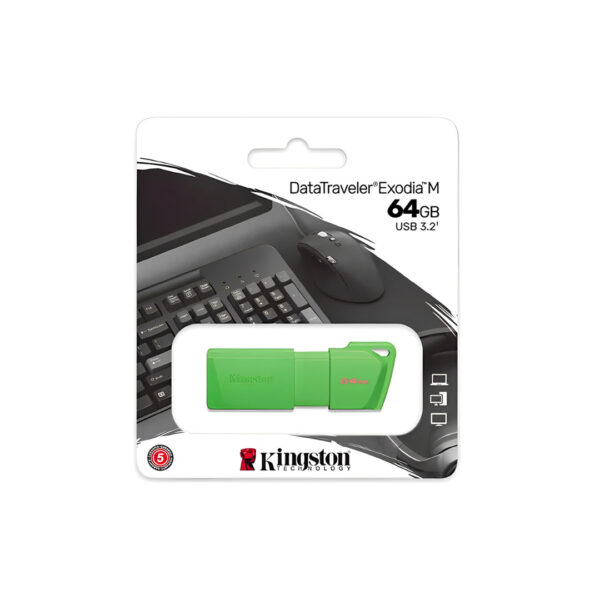 Pendrive Kingston DataTraveler Exodia M 64 GB Verde