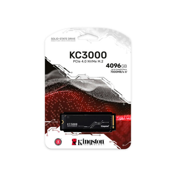 Disco de estado sólido Kingston KC3000 de 4TB NVMe PCIe 4.0