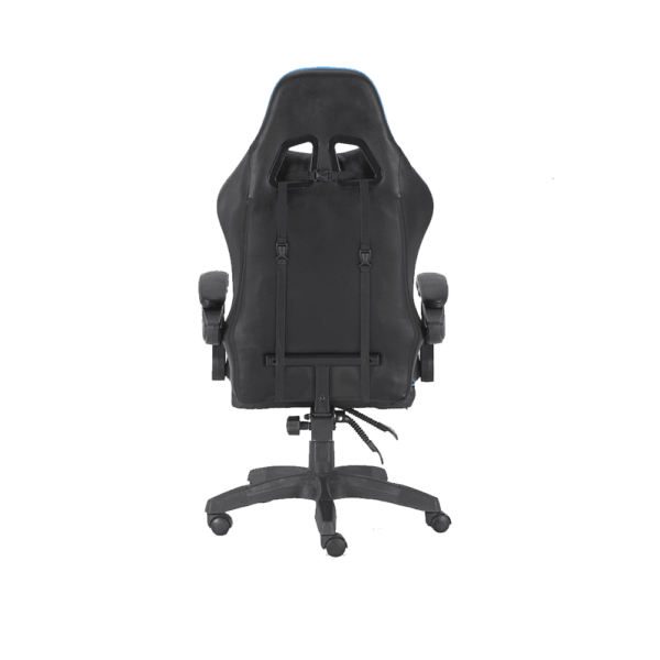 Silla Gamer Eco Cuero Apoyabrazos Reclinable 100kg Celeste