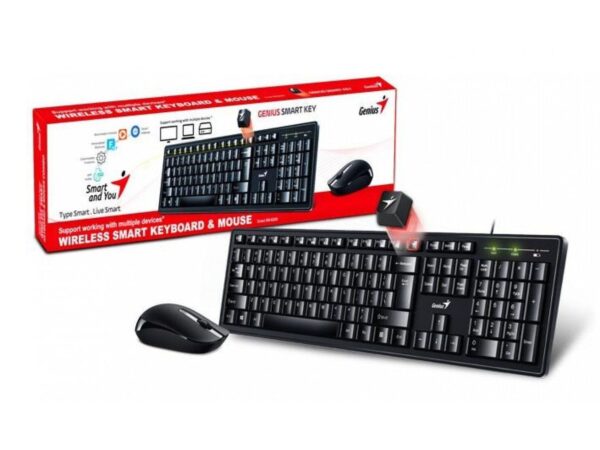 Kit Teclado y Mouse Genius KM-8200 Inalambrico Negro