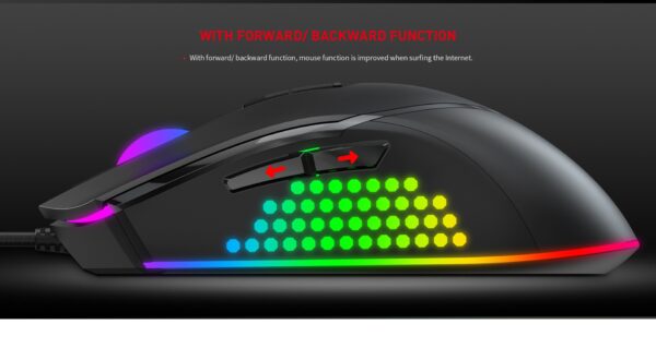 Mouse Gamer Gamenote MS814 RGB 7000 DPI USB