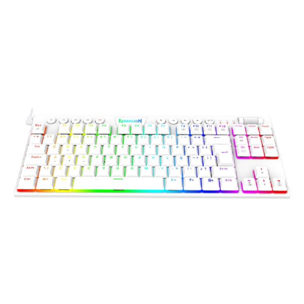 Teclado Mecánico Redragon Horus TKL K622SP Blanco Sw Red Rgb