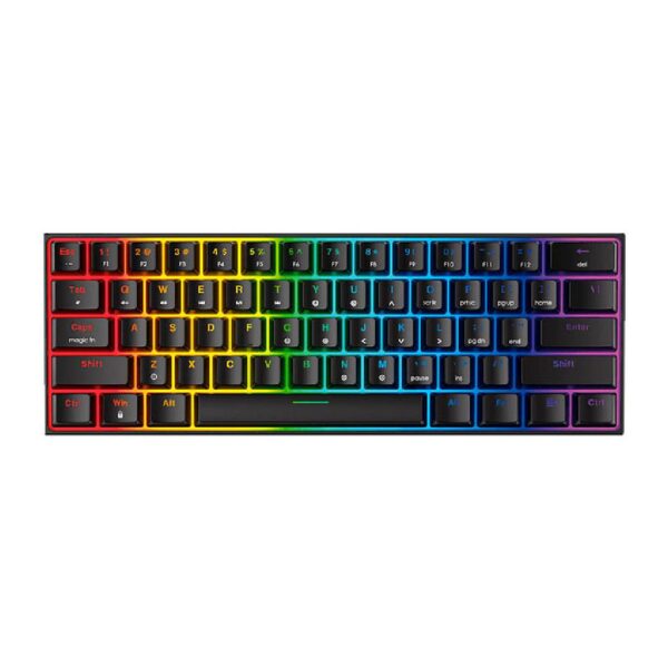 Teclado Gamer Fantech MAXFIT 61 MK857 Black SW Red Español