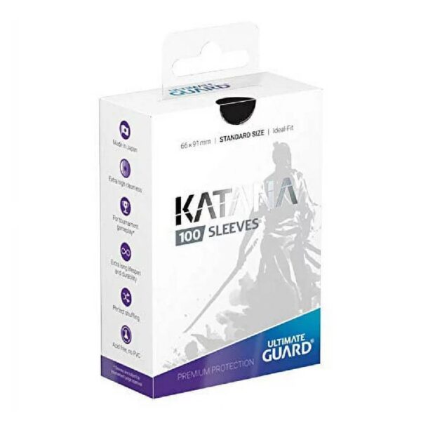 Protectores Katana Ultimate Guard Standard Black (100u) - Imagen 2