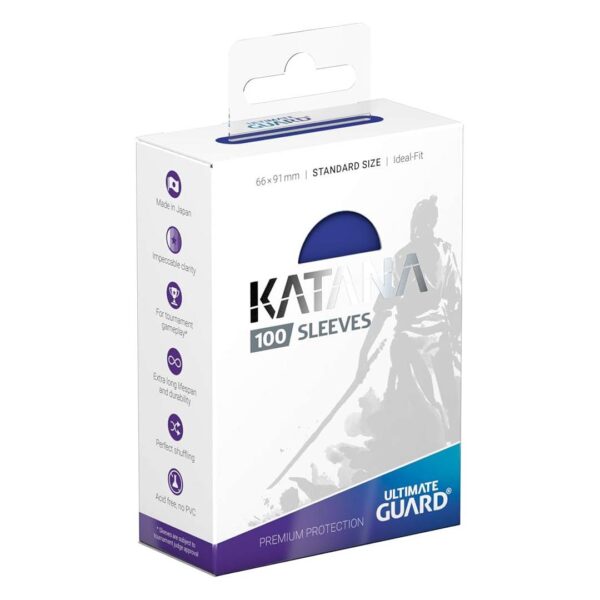 Protectores Katana Ultimate Guard Standard Blue (100u) - Imagen 2