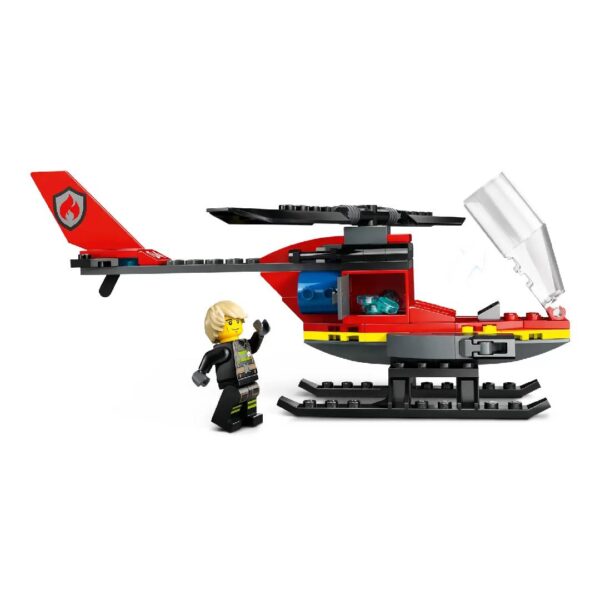 LEGO City: HELICÓPTERO DE RESCATE DE BOMBEROS 60411 - Imagen 2