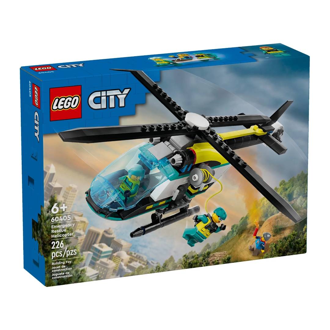 LEGO City: HELICÓPTERO DE RESCATE PARA EMERGENCIAS 60405 - Imagen 3