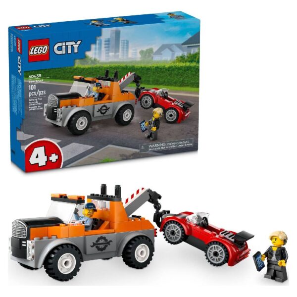 LEGO City: CAMIÓN GRÚA Y REPARACIÓN DEL AUTO DEPORTIVO 60435