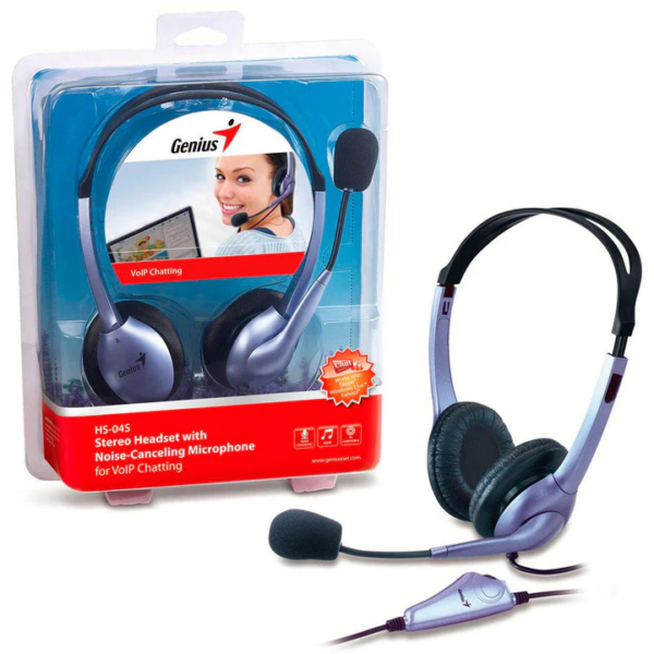 AUDIFONO MULTIMEDIA GENIUS HS-04S jack 3.5mm