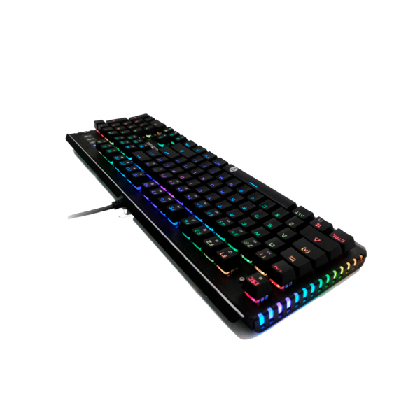 Teclado Gamer Fantech Optilite MK872 RGB Negro SW Optico