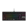 Teclado Gamer Fantech Optilite MK872 RGB Negro SW Optico