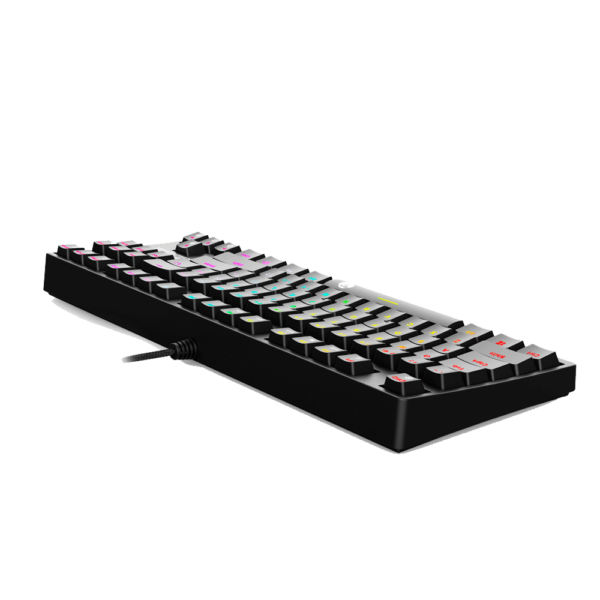 Teclado Gamer Fantech Optilite MK872 RGB Negro SW Optico