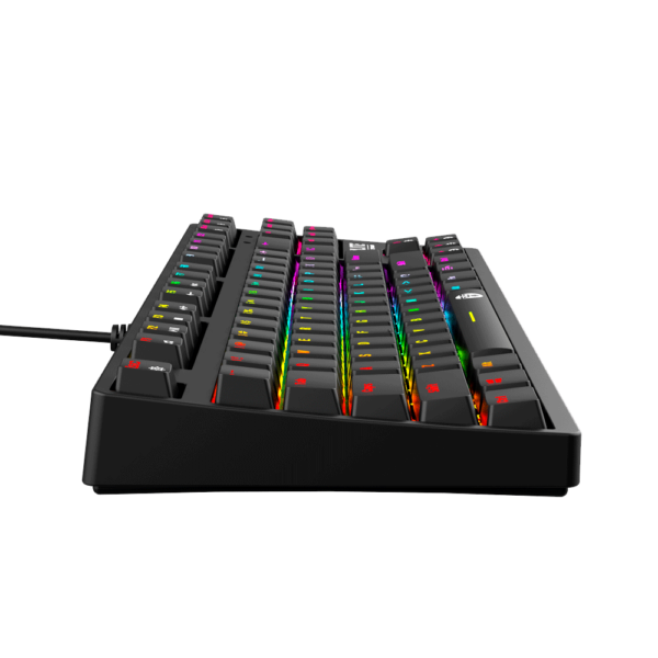 Teclado Gamer Fantech Optilite MK872 RGB Negro SW Optico