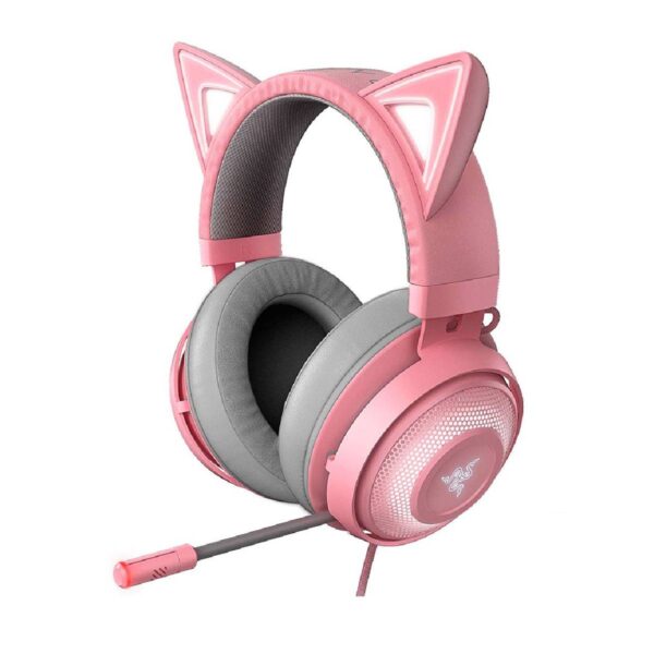 Audifonos Gamer Razer Kraken Kitty Chroma Rosado USB