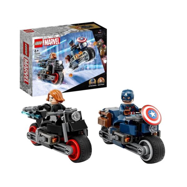 LEGO Marvel: Motos de Black Widow y el Capitán América 76260